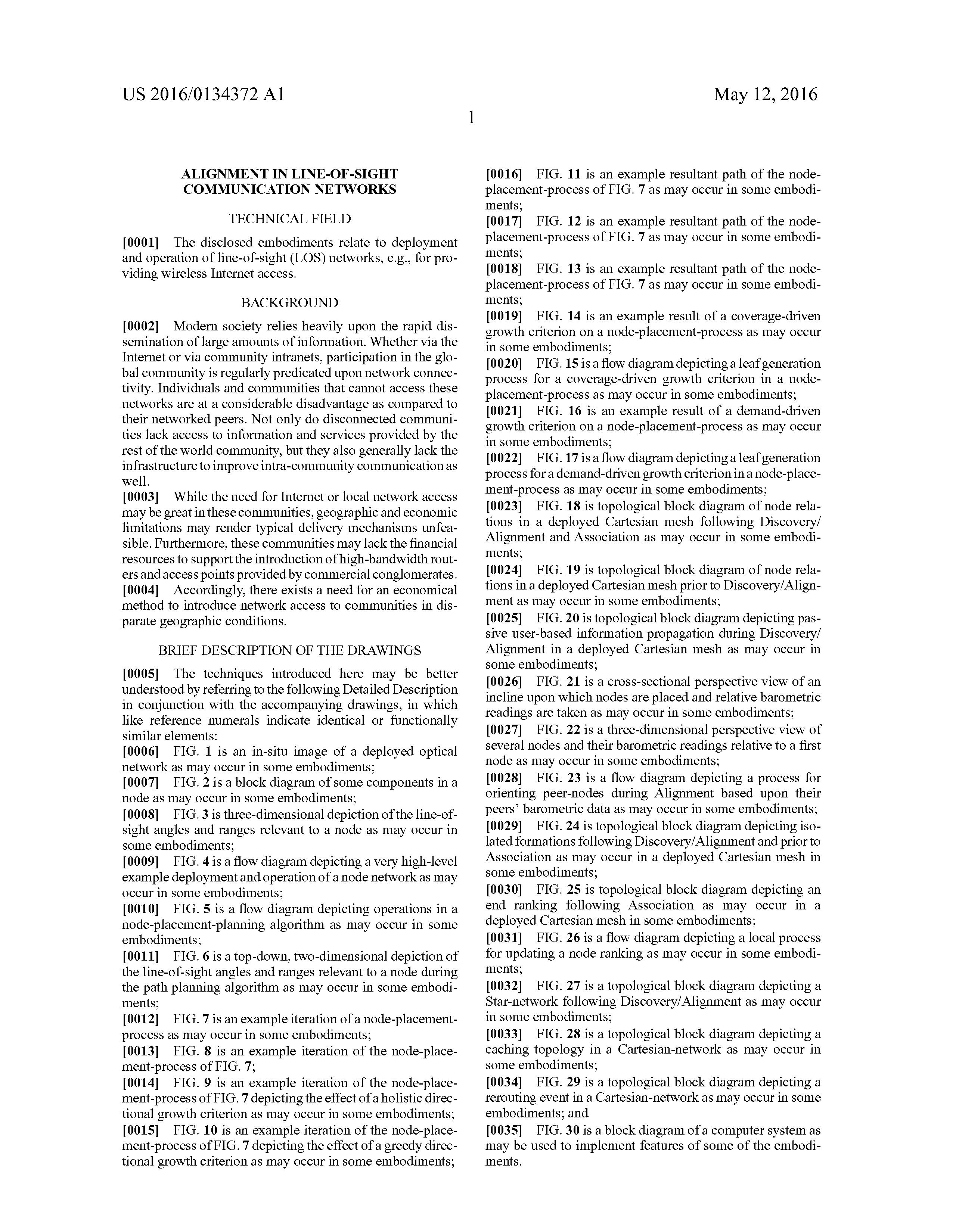 US20160134372A1 DEPLOYING LINE-OF-SIGHT COMMUNICATIONS NETWORKS